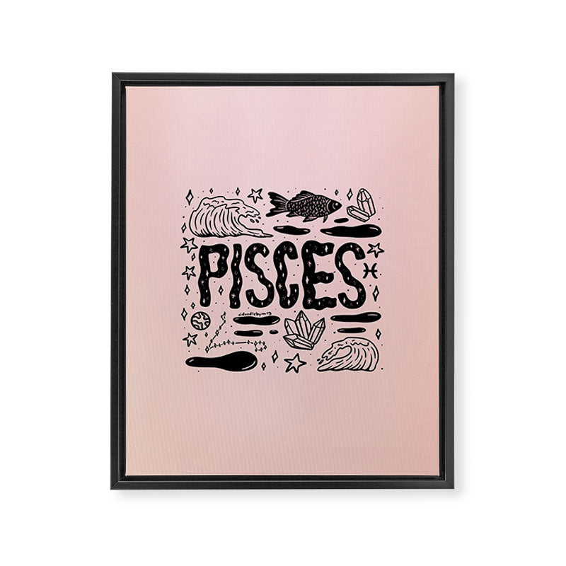 Celestial Pisces Framed Canvas Print Gallery Image 8