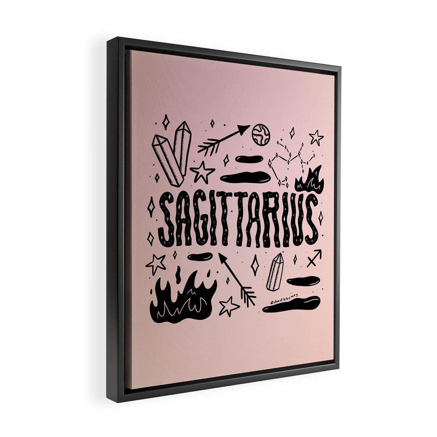 Celestial Sagittarius Framed Canvas Print Gallery Image 2