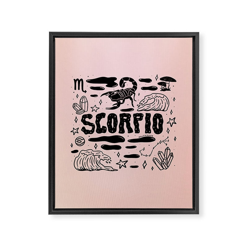 Celestial Scorpio Framed Canvas Print Gallery Image 8