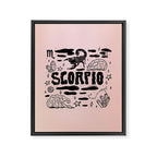 Celestial Scorpio Framed Canvas Print Gallery Image 8