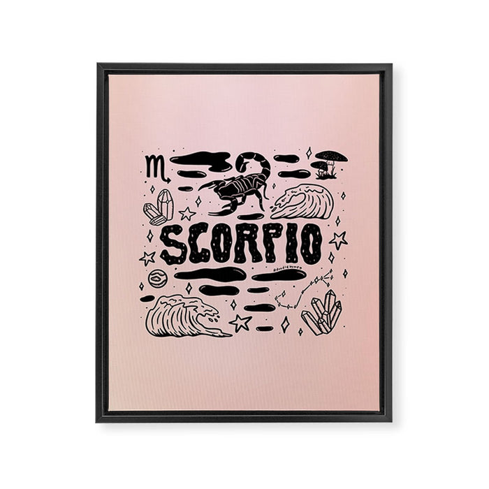Celestial Scorpio Framed Canvas Print Gallery Image 1