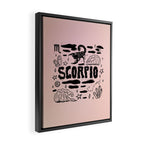 Celestial Scorpio Framed Canvas Print Gallery Image 2