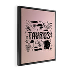 Celestial Taurus Framed Canvas Print Gallery Image 2