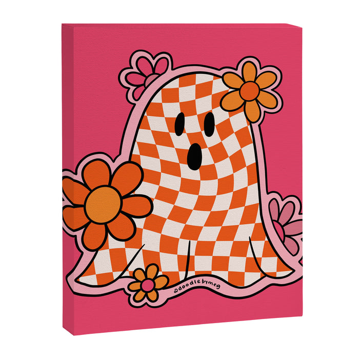 Checkerboard Ghost Canvas Print Gallery Image 1