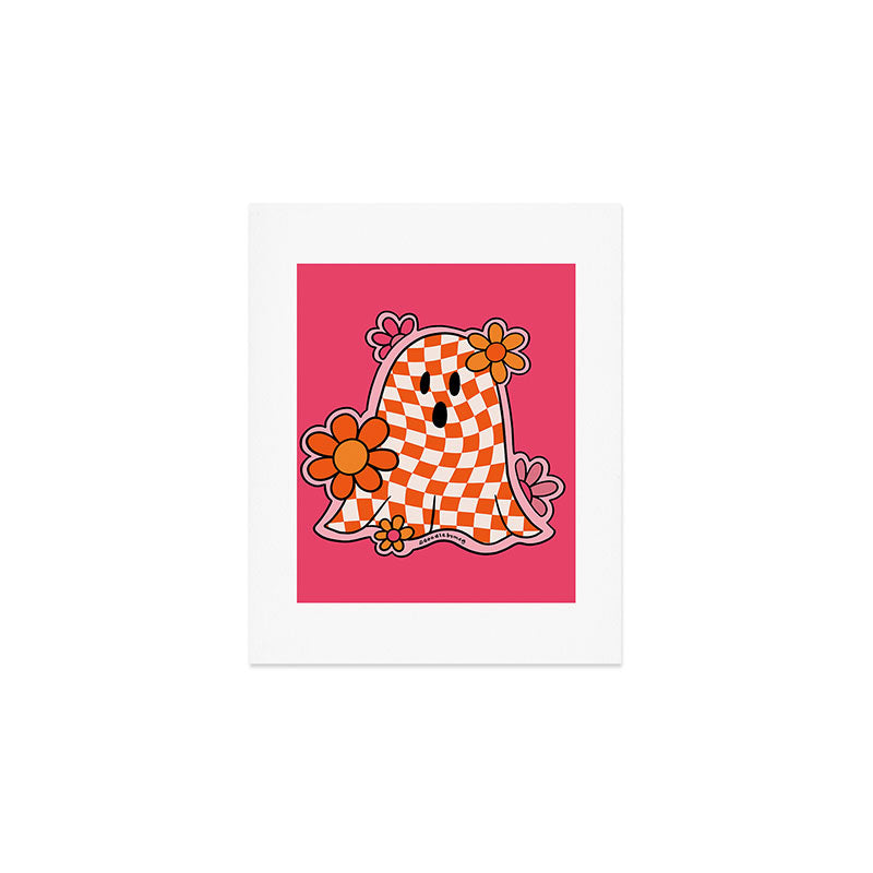 Checkerboard Ghost Art Print Gallery Image 1