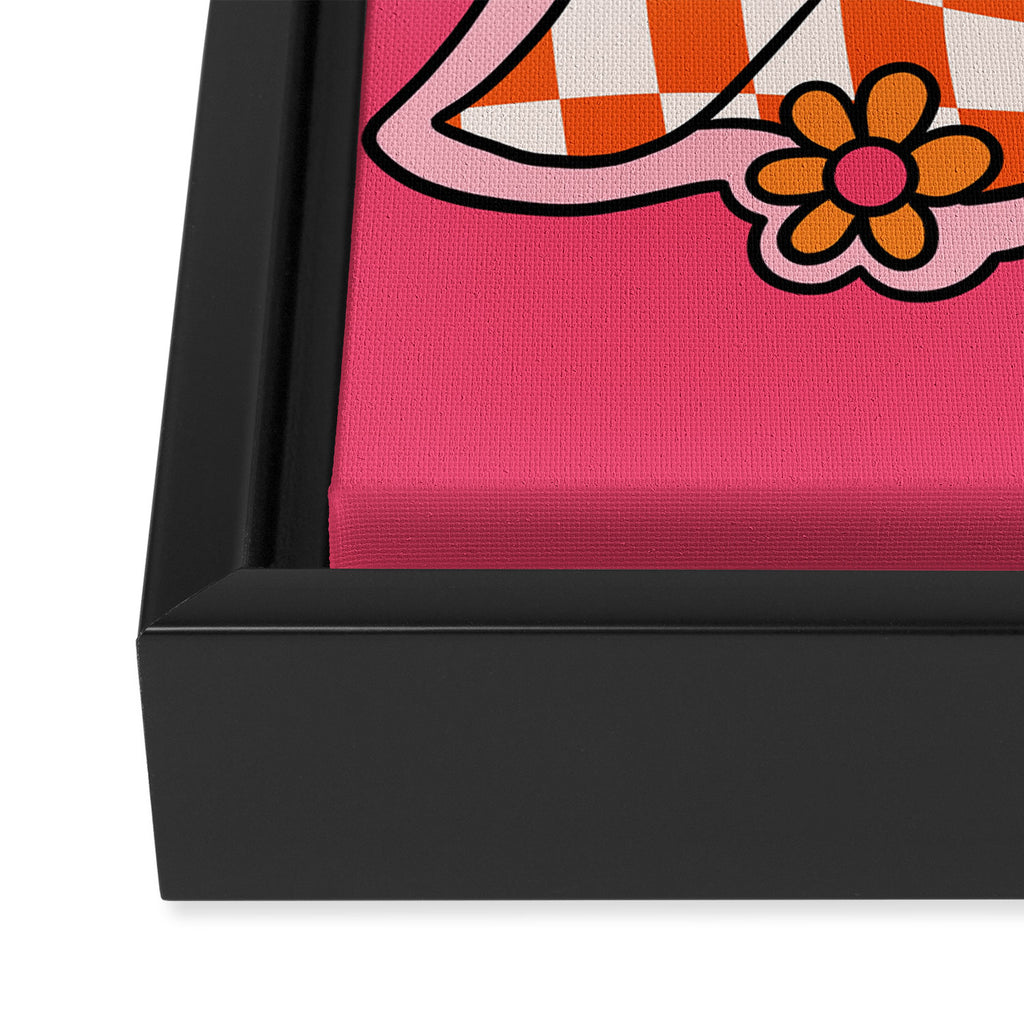 Checkerboard Ghost Framed Canvas Print Gallery Image 3