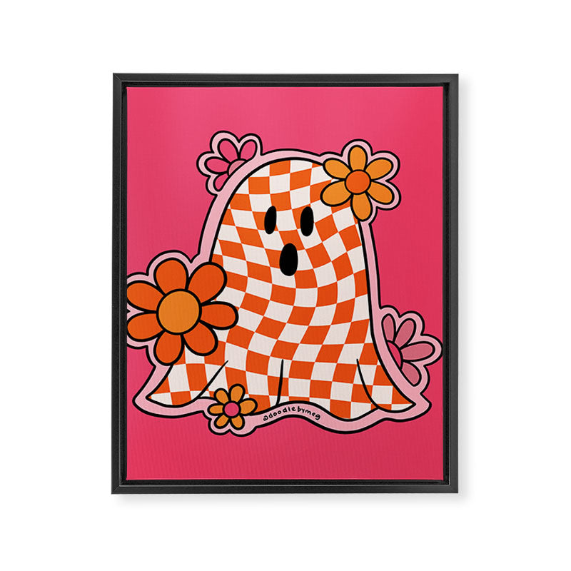 Checkerboard Ghost Framed Canvas Print Gallery Image 8