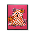 Checkerboard Ghost Framed Canvas Print Gallery Image 8