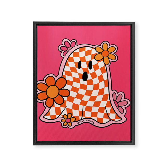 Checkerboard Ghost Framed Canvas Print Gallery Image 1