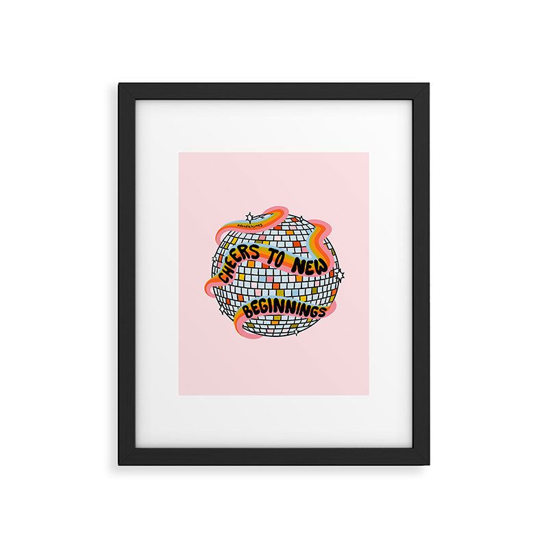 Cheers to New Beginnings Framed Art Print Gallery Image 6