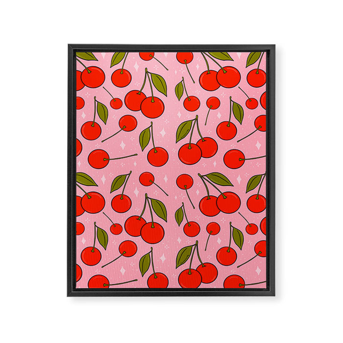 Cherries on Top Framed Canvas Print Gallery Image 1