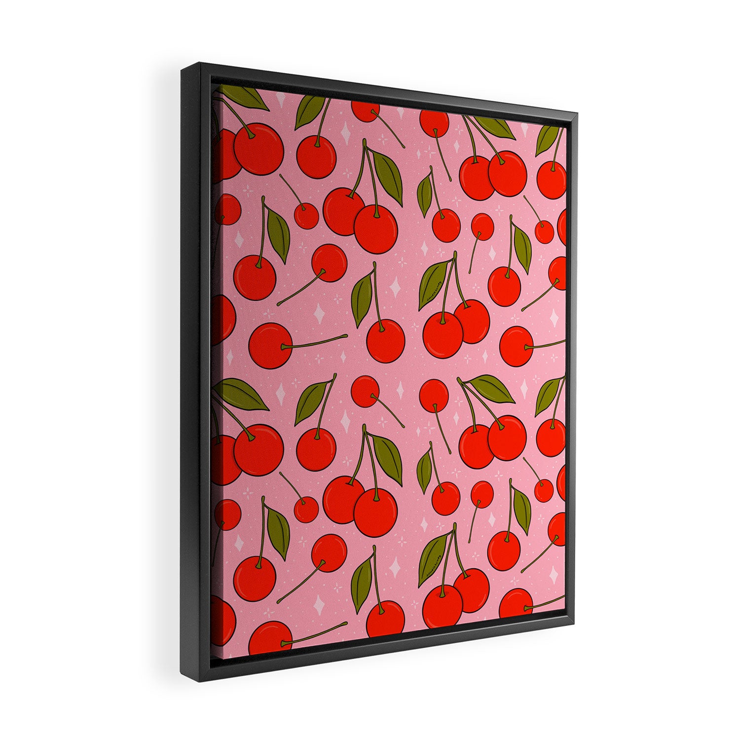 Cherries on Top Framed Canvas Print Gallery Image 2
