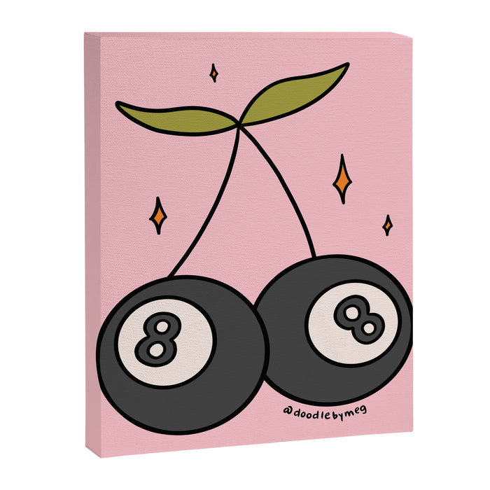 Cherry 8 Ball Canvas Print Gallery Image 1