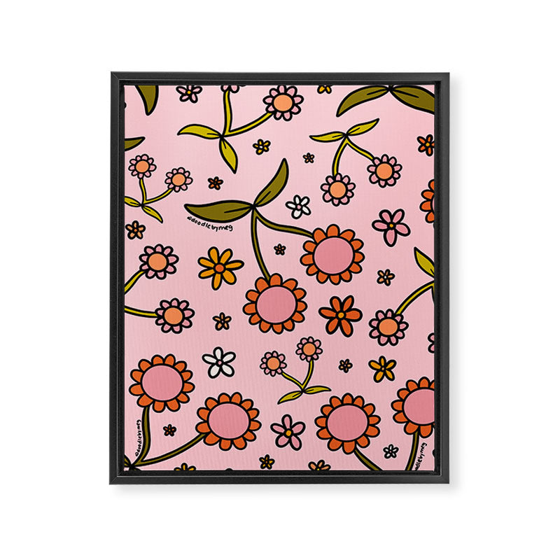 Cherry Flower Print Framed Canvas Print Gallery Image 8