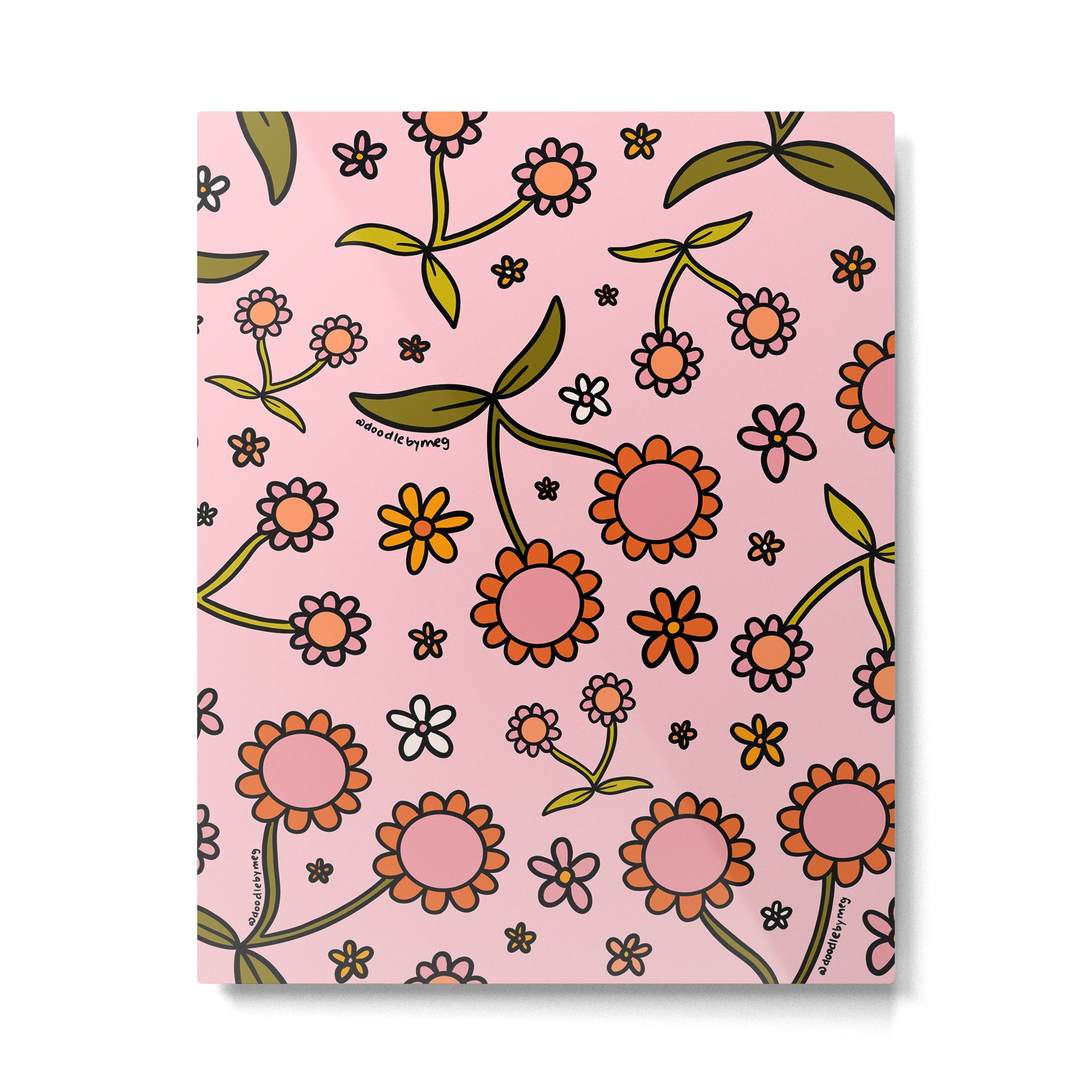 Cherry Flower Print Metal Print Gallery Image 6