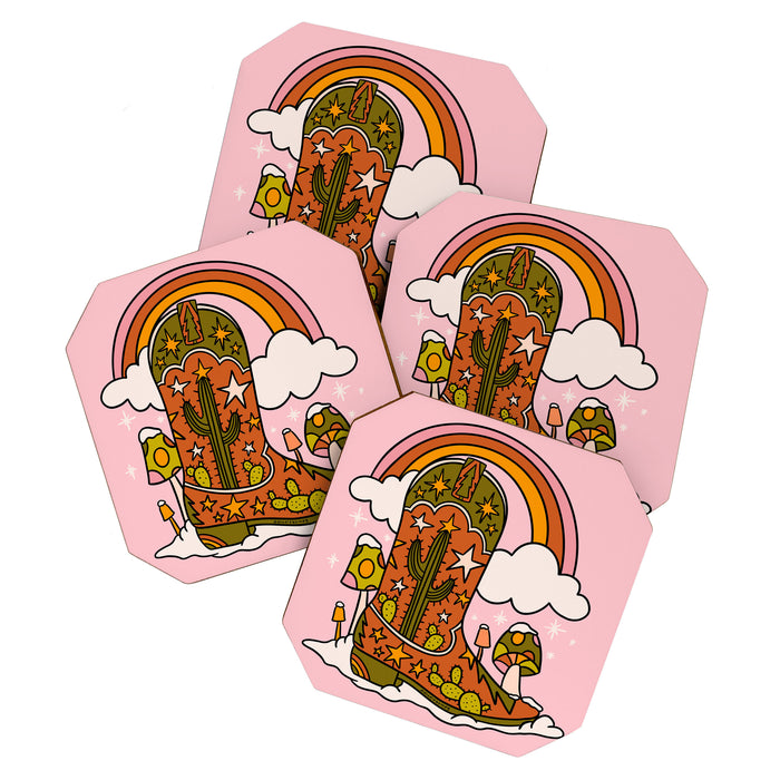Christmas Cowboy Boots Coaster Gallery Image 1
