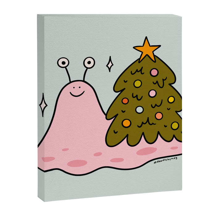 Christmas Tree Snail Canvas Print Gallery Image 1