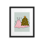 Christmas Tree Snail Framed Art Print Gallery Image 6