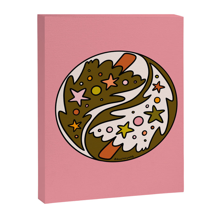 Christmas Yin Yang Canvas Print Gallery Image 1