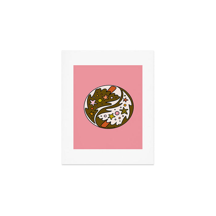 Christmas Yin Yang Art Print Gallery Image 1