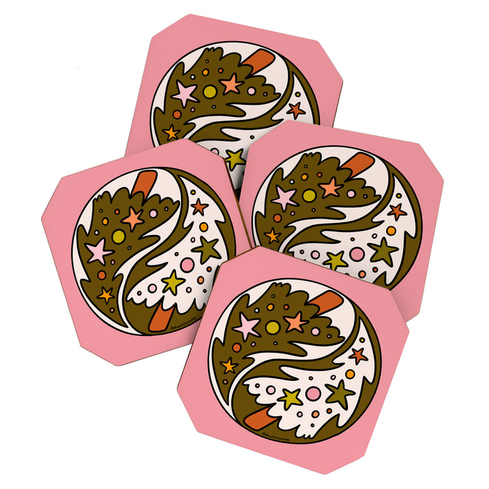 Christmas Yin Yang Coaster Gallery Image 1
