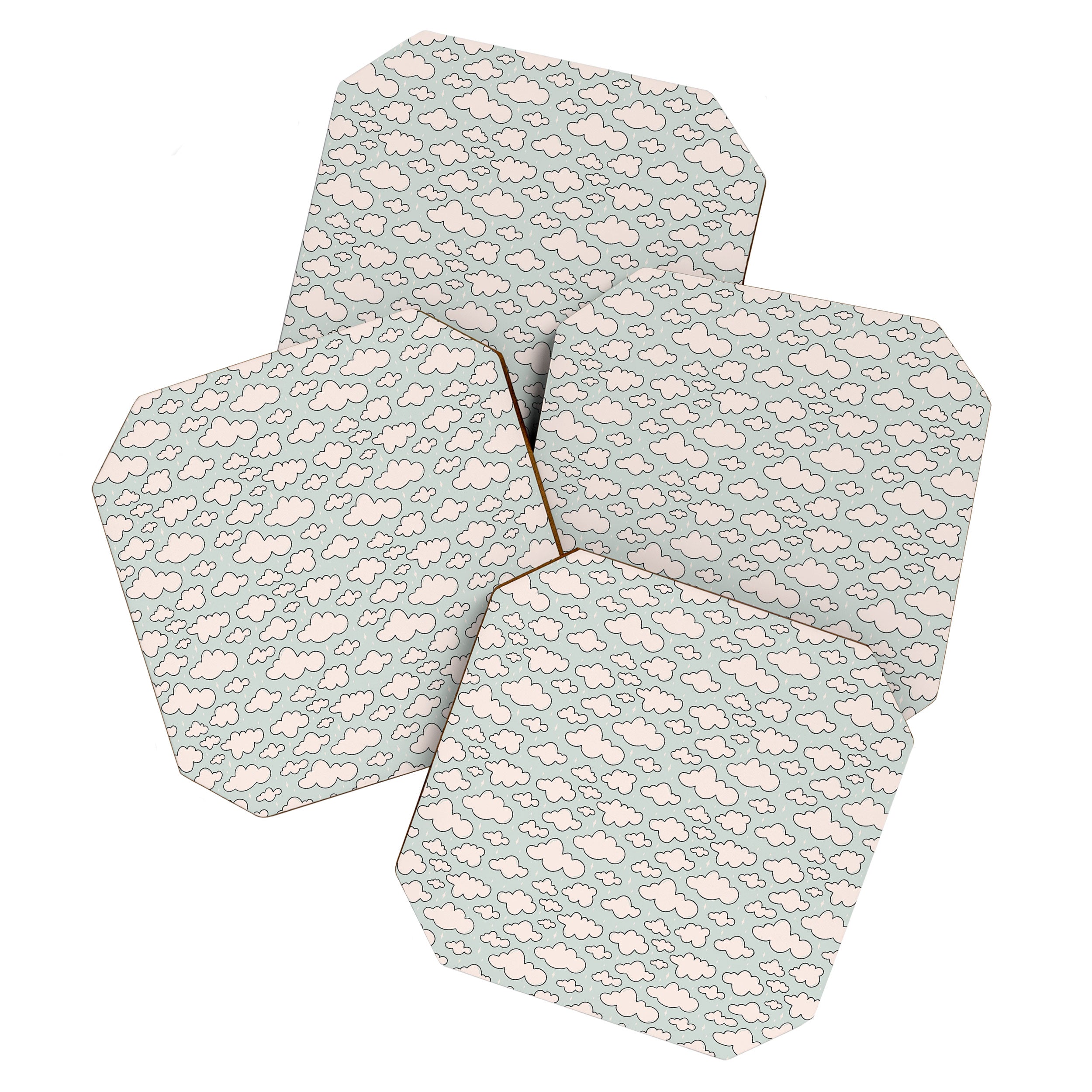 Cloud Print Coaster Gallery Image 1