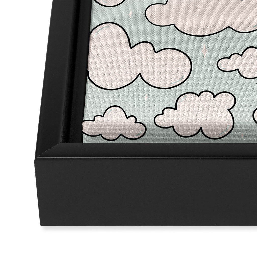Cloud Print Framed Canvas Print Gallery Image 3