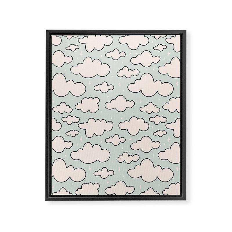 Cloud Print Framed Canvas Print Gallery Image 8