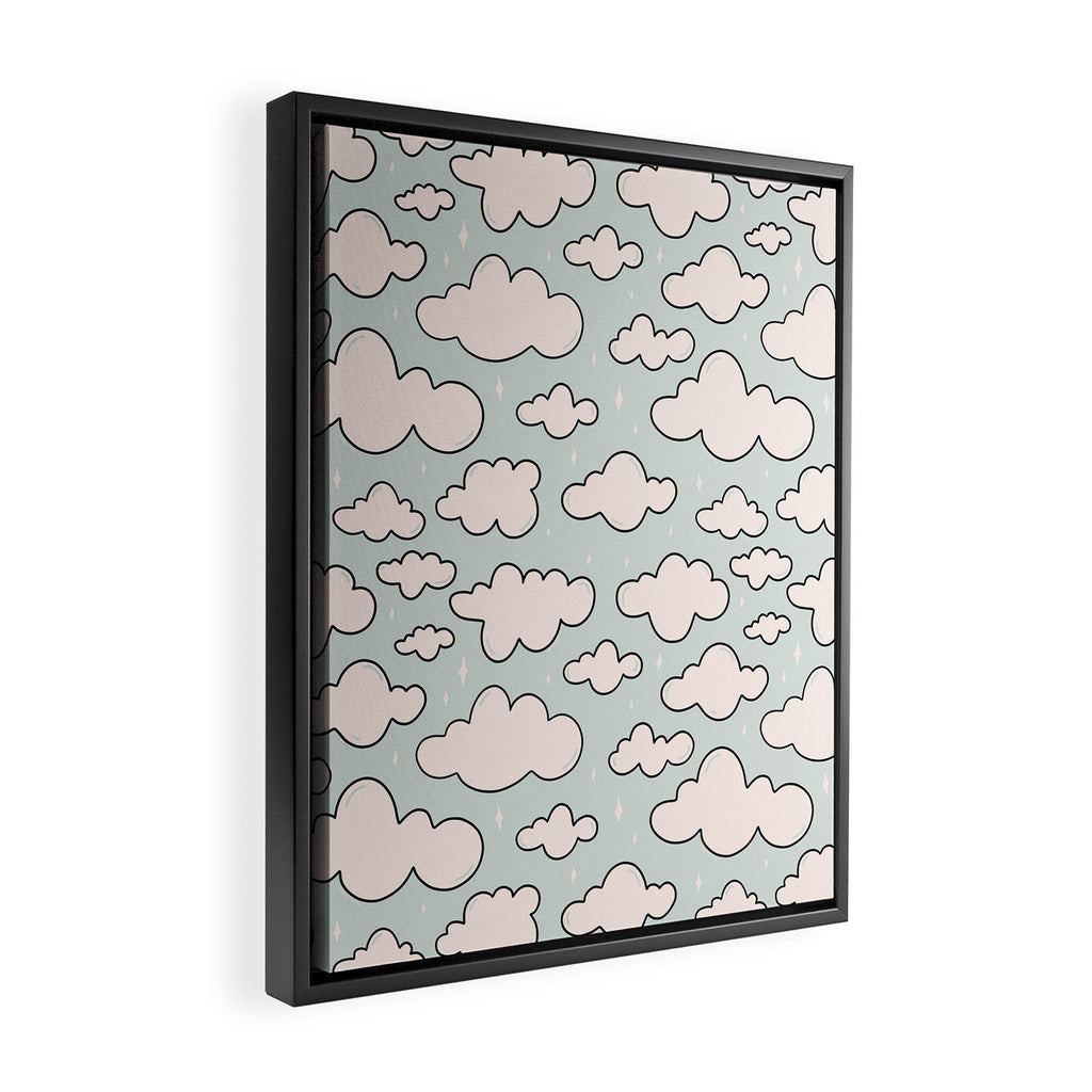 Cloud Print Framed Canvas Print Gallery Image 2