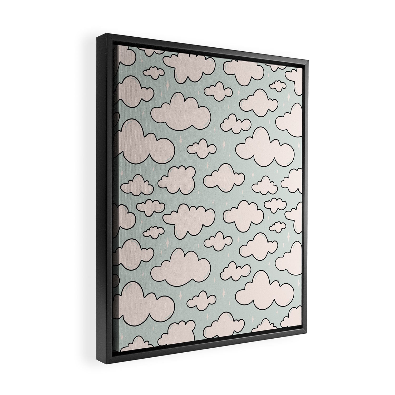 Cloud Print Framed Canvas Print Gallery Image 2