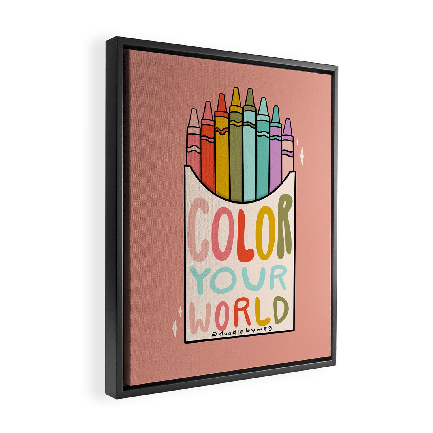 Color Your World Framed Canvas Print Gallery Image 2
