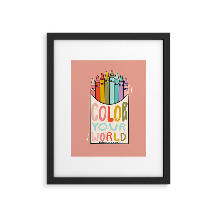 Color Your World Framed Art Print Gallery Image 1