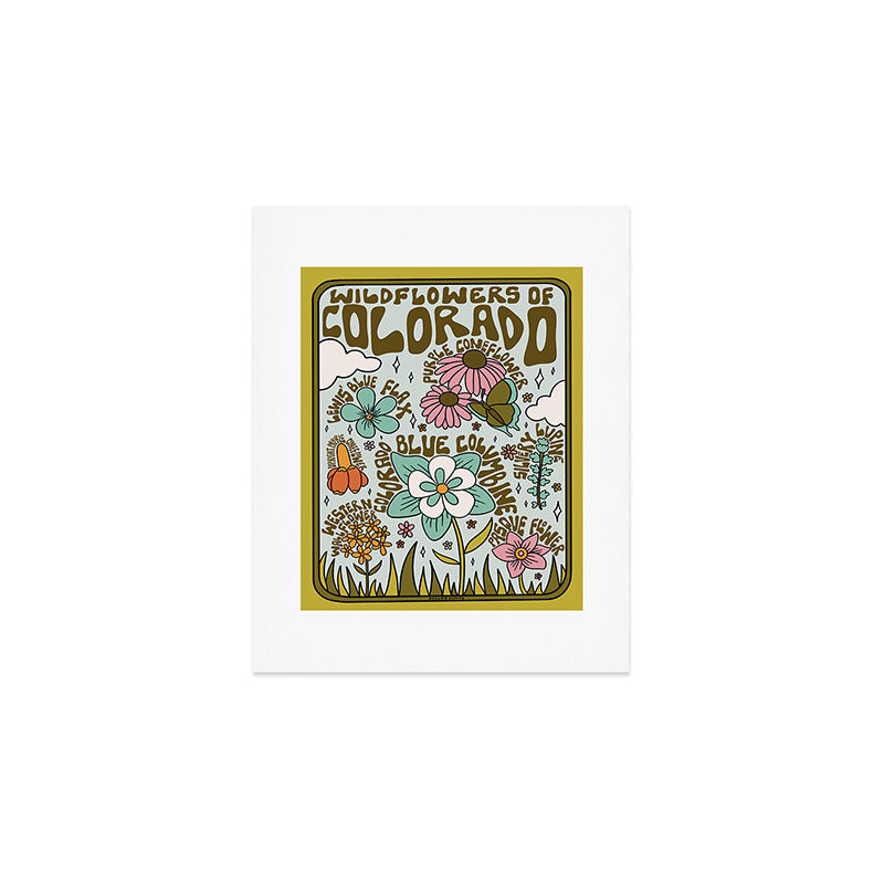 Colorado Widlflowers Art Print Gallery Image 1