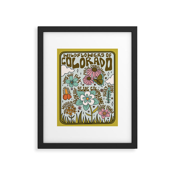 Colorado Widlflowers Framed Art Print Gallery Image 1