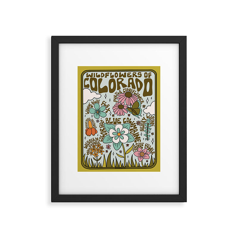 Colorado Widlflowers Framed Art Print Gallery Image 4