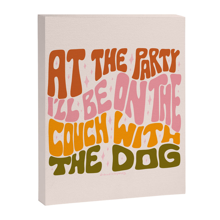 Couch With the Dog Canvas Print Gallery Image 1