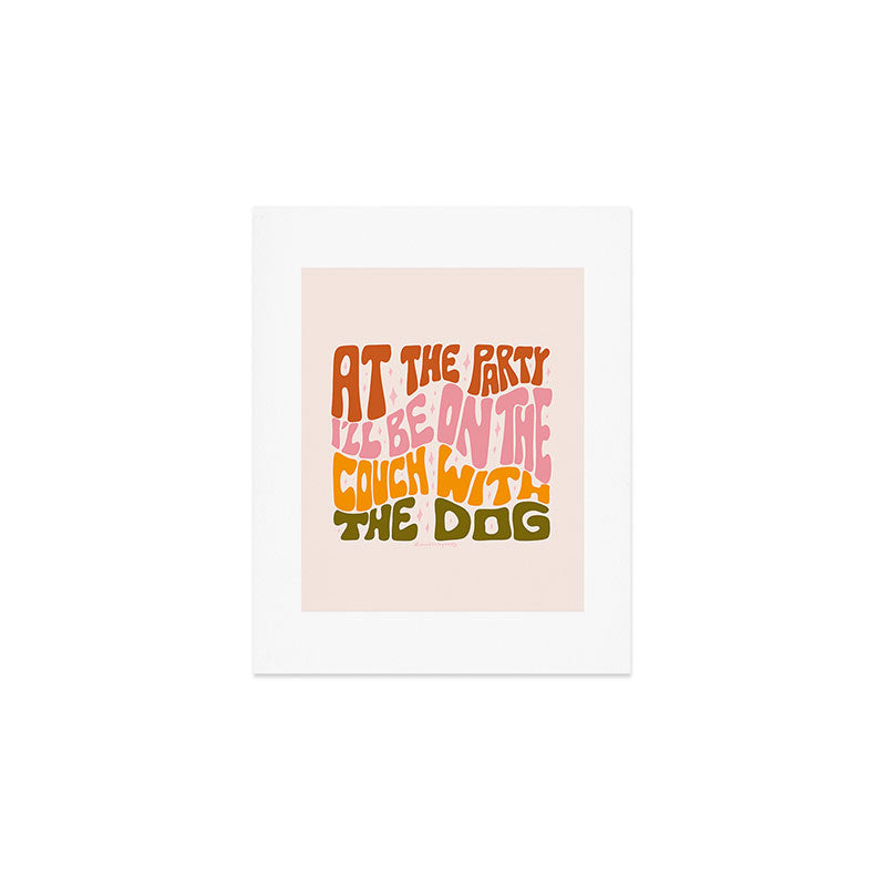 Couch With the Dog Art Print Gallery Image 1