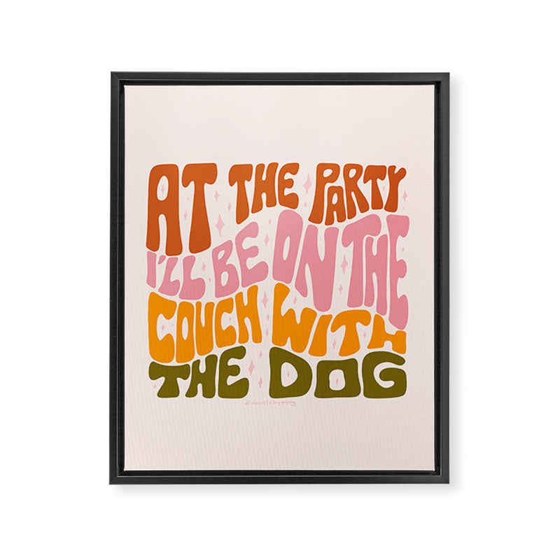 Couch With the Dog Framed Canvas Print Gallery Image 8