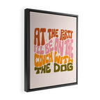 Couch With the Dog Framed Canvas Print Gallery Image 2