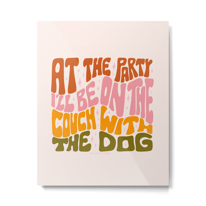 Couch With the Dog Metal Print Gallery Image 1