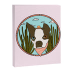 Cowboy Dog- Clover Boston Canvas Print Gallery Image 8