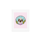 Cowboy Dog- Crimson Boston Art Print Gallery Image 1