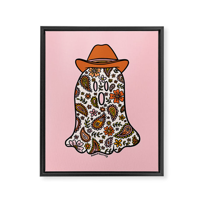 Cowboy Ghost Framed Canvas Print Gallery Image 1