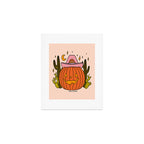 Cowboy Pumpkin Art Print Gallery Image 1