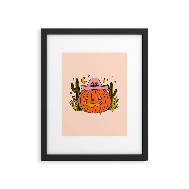 Cowboy Pumpkin Framed Art Print Gallery Image 6