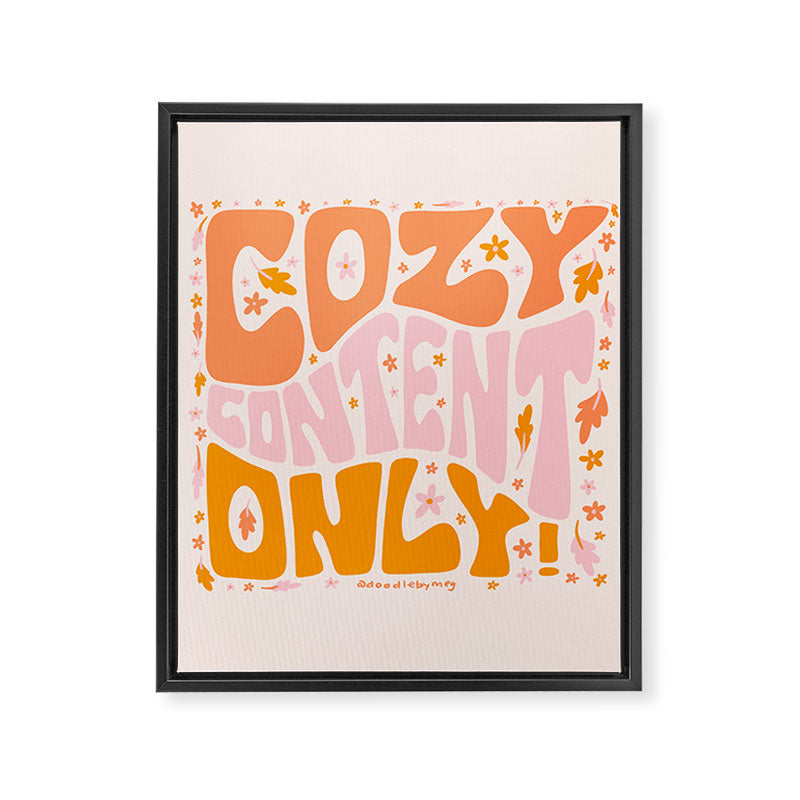 Cozy Content Only Framed Canvas Print Gallery Image 8