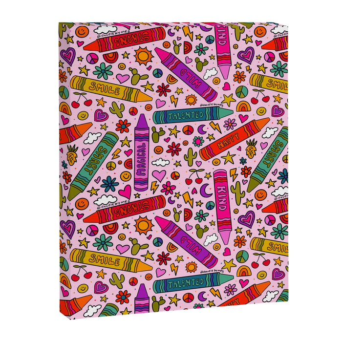 Crayon Print Canvas Print Gallery Image 1