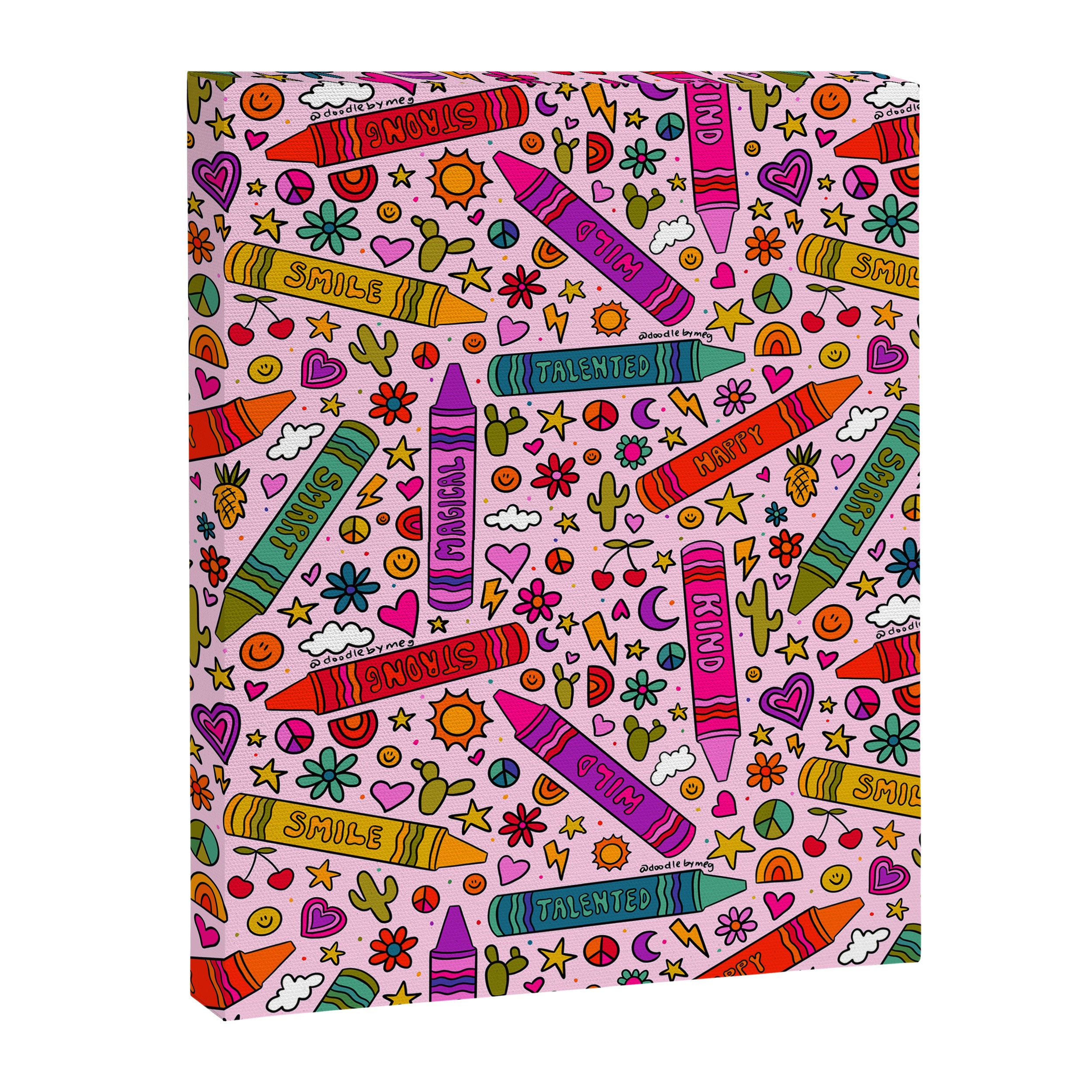 Crayon Print Canvas Print Gallery Image 8
