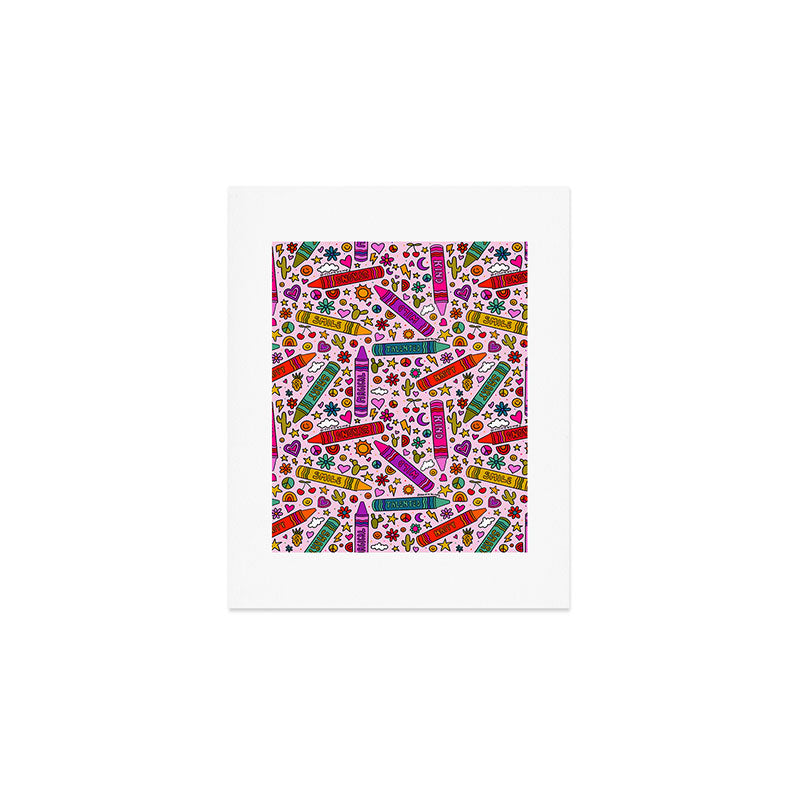 Crayon Print Art Print Gallery Image 1