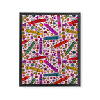 Crayon Print Framed Canvas Print Gallery Image 8